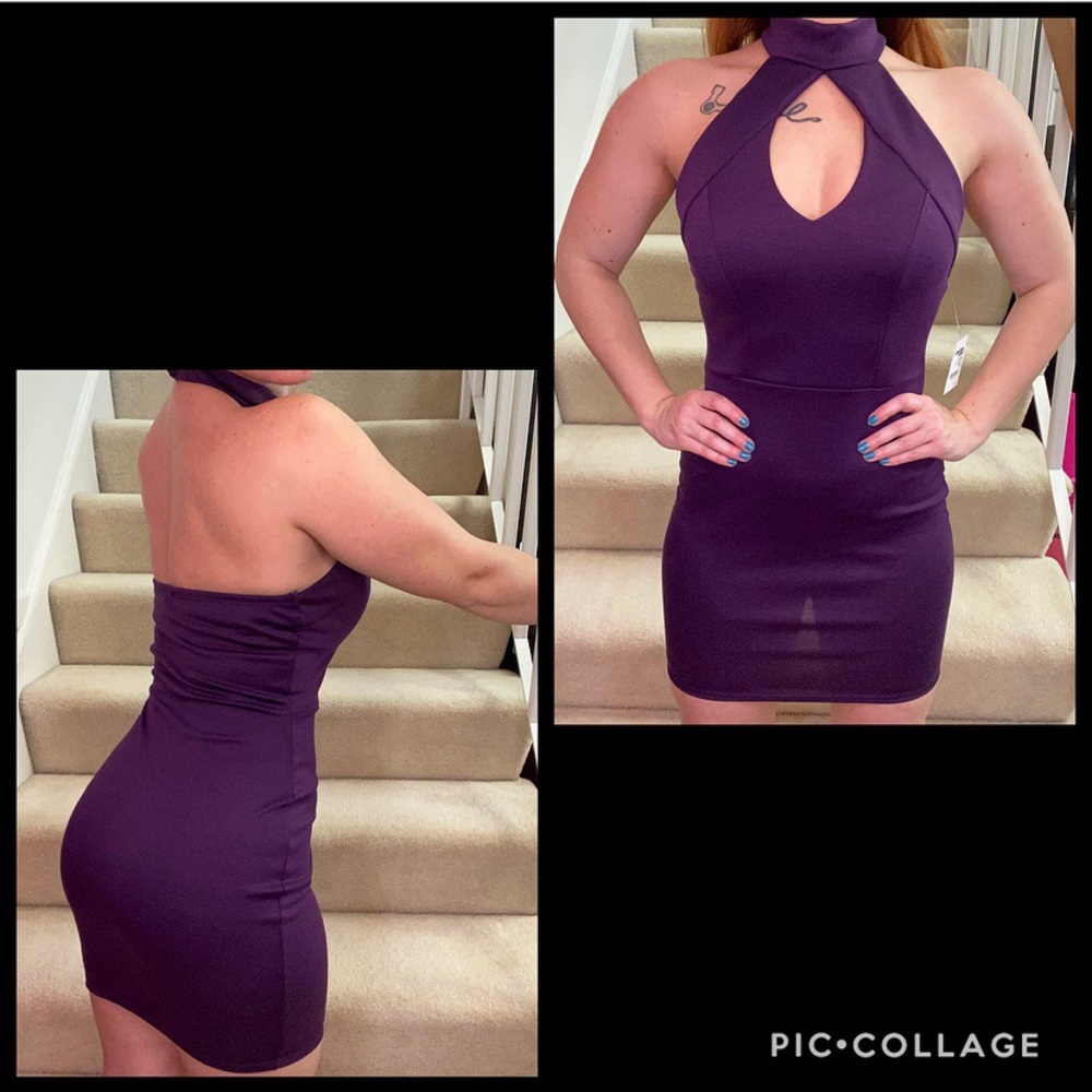 Purple Halter Dress